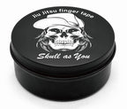 BJJ Finger Tape by Skull As You in black storage container with skull logo