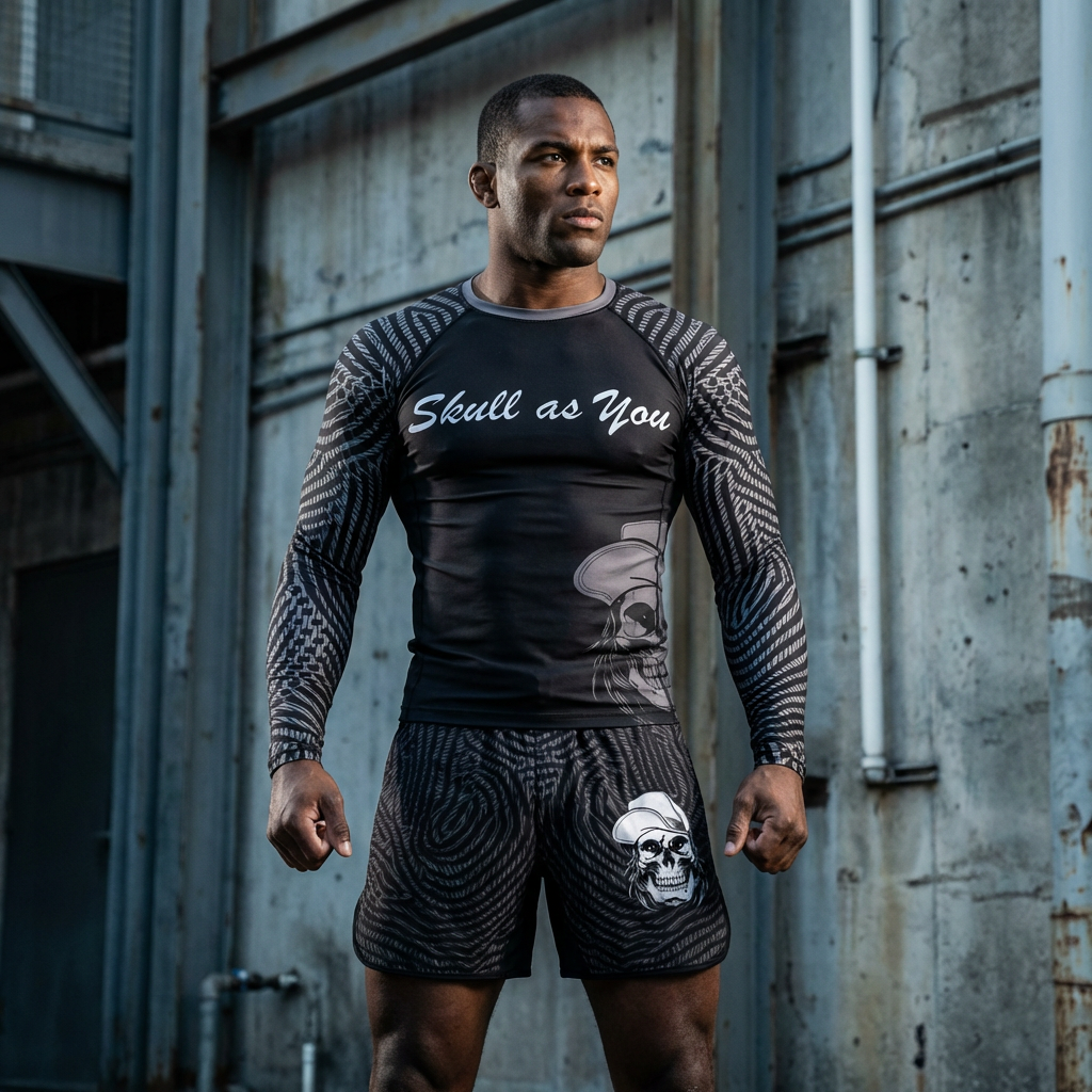 BJJ Shorts Snake No Gi worn during Brazilian Jiu-Jitsu training by Skull As You