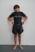 Kids Rash Guard Short Sleeve Camouflage