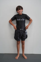 Kids Rash Guard Short Sleeve Camouflage