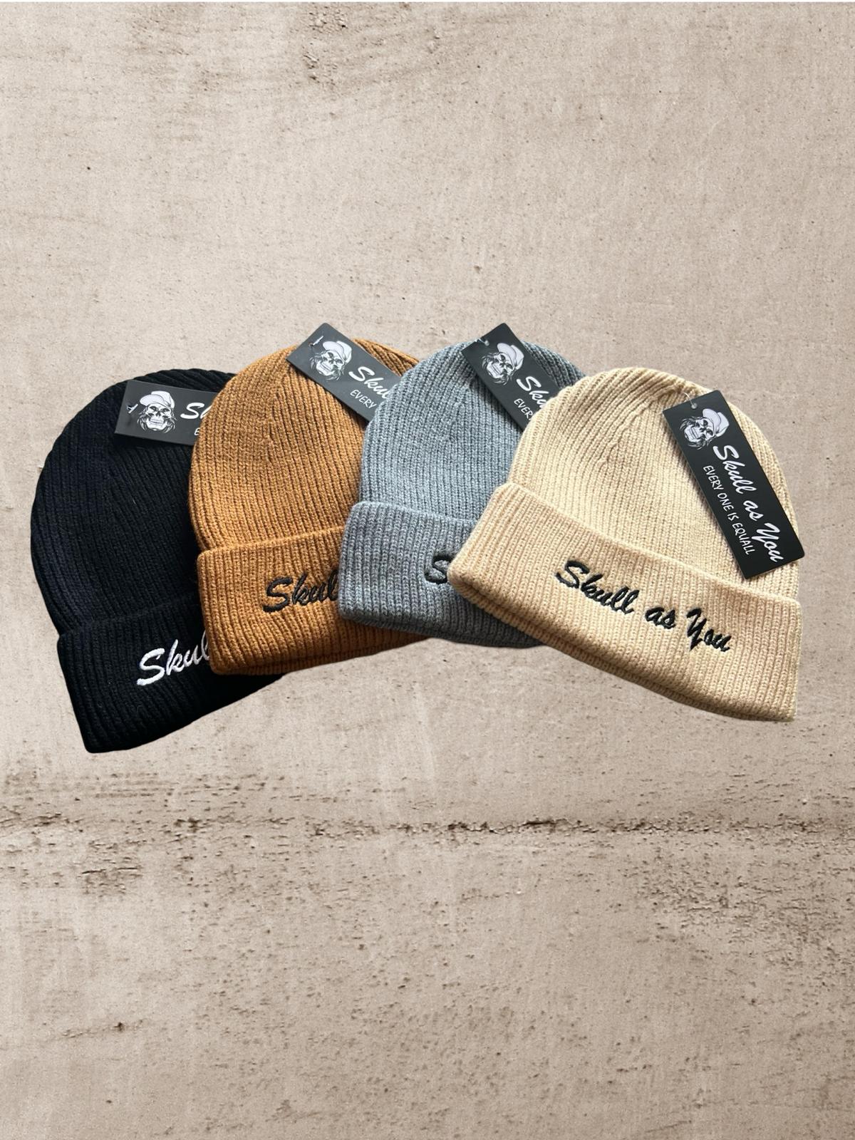 Skull As You skull beanie – martial arts headwear and skull print apparel hat