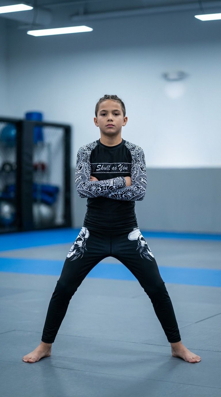 Kids Rash Guard Long Sleeve Tribal