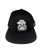 Skull As You Equal black hat – flat brim BJJ headwear skull clothing style and adjustable Yupoong fit.