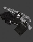 Skull As You kids tribal skull rash guard long sleeve – Brazilian Jiu-Jitsu apparel