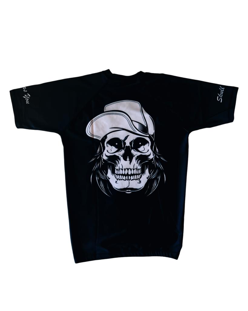 Skull As You Shadow Skull BJJ Rash Guard – Short Sleeve Grappling Top
