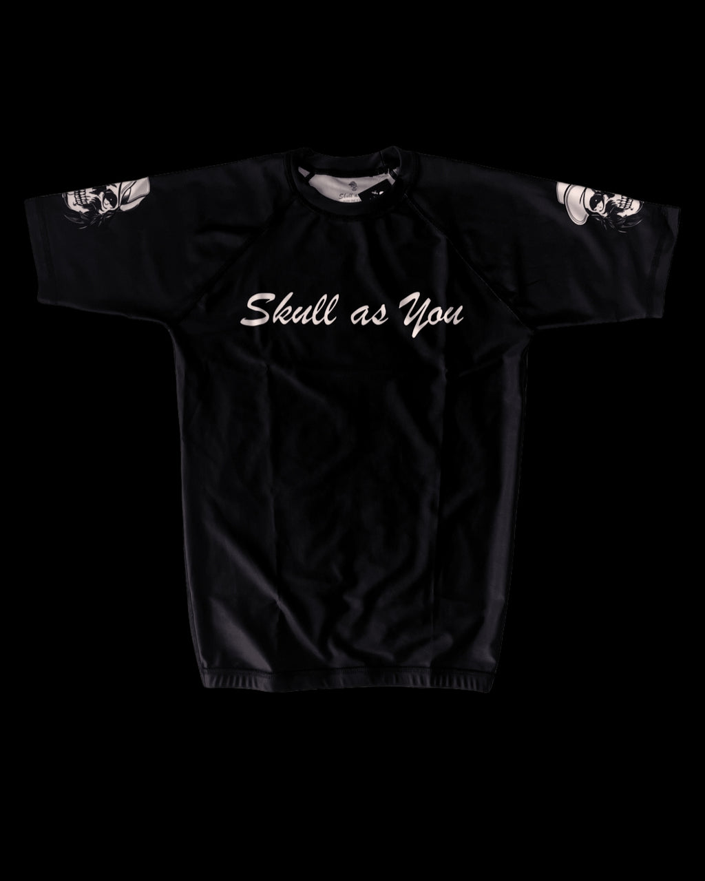 Skull As You short-sleeve no-gi rash guard – BJJ gear and skull print apparel for grappling