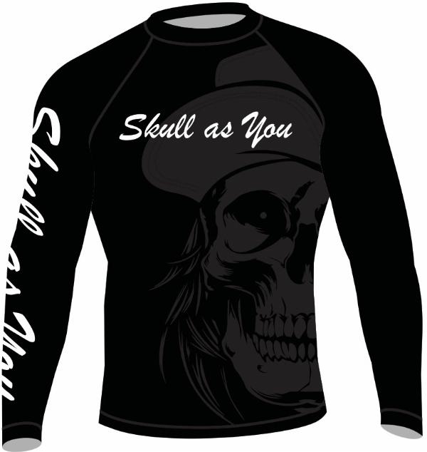 Kids Rash Guard Long Sleeve Shadow Skull